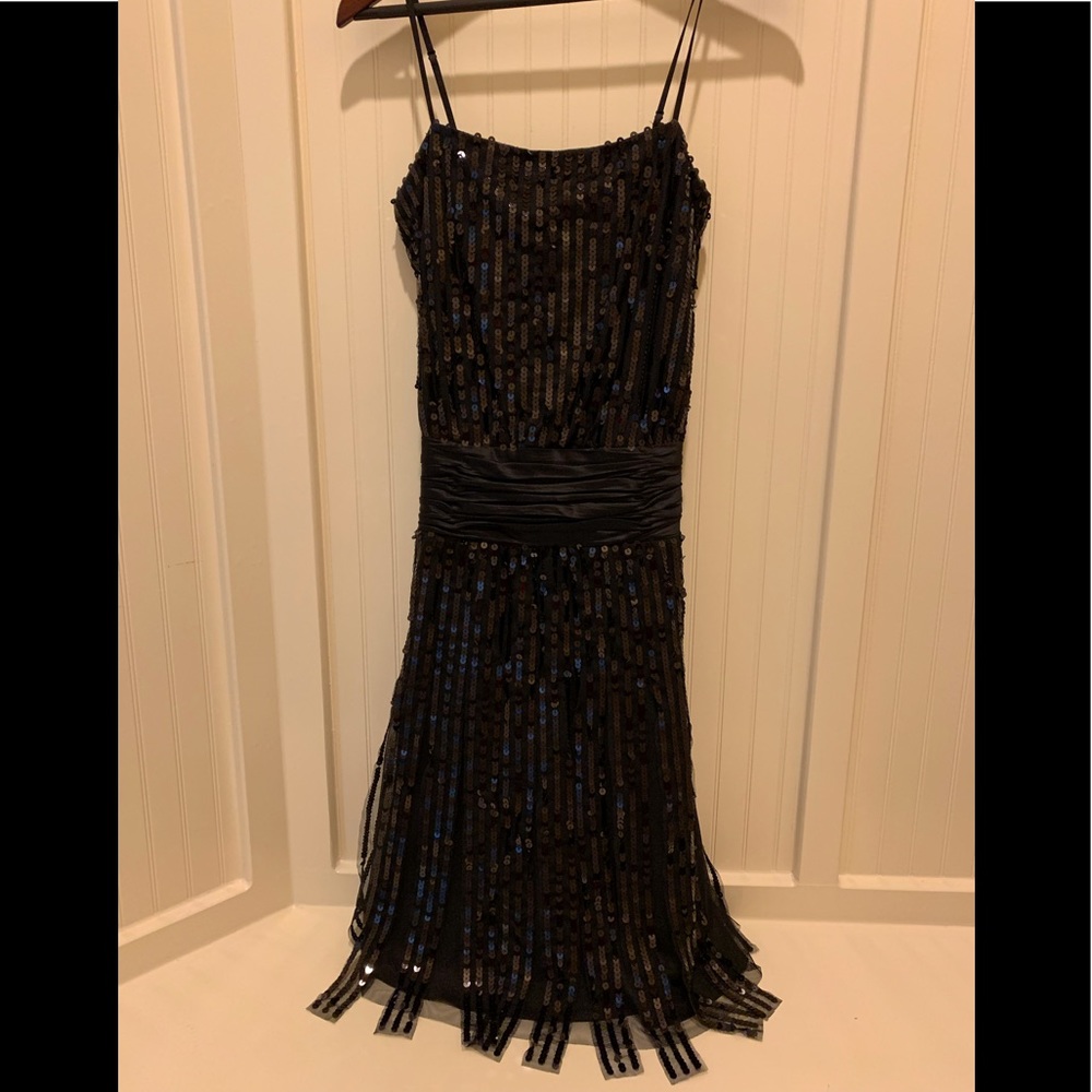 Black Sequined Maxi Dress